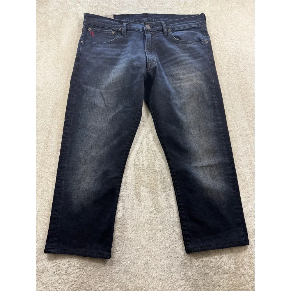 Polo Ralph Lauren Mens Varick Slim Straight Jeans 35/30 Meas: 36x24.5 (READ)